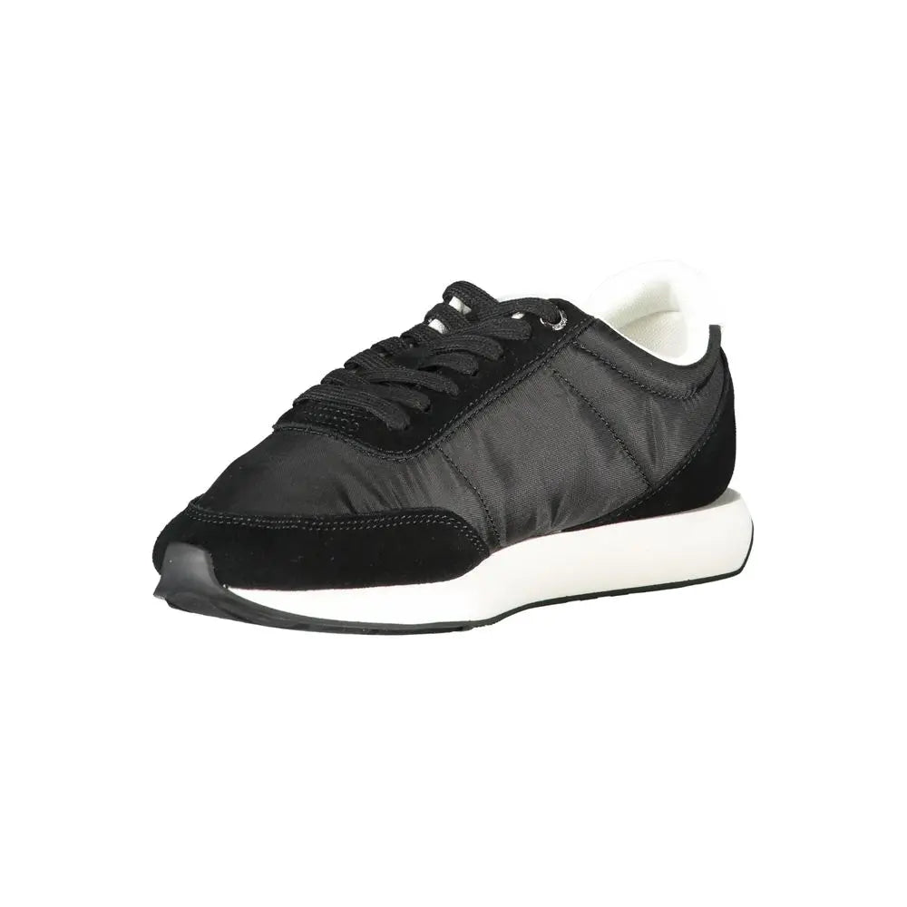 Calvin Klein Schwarzes Leder Damen Sneaker Calvin Klein