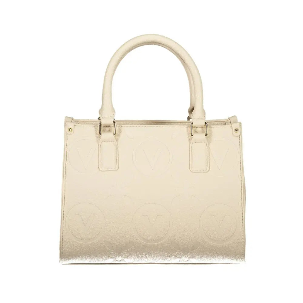Mario Valentino Beigefarbene Polyethylen-Handtasche Mario Valentino