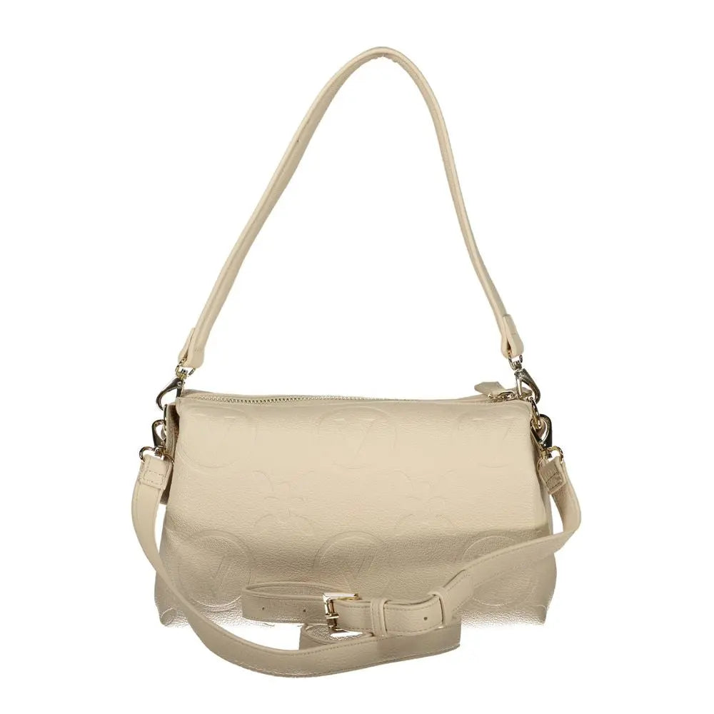 Mario Valentino Beigefarbene Polyethylen-Handtasche Mario Valentino