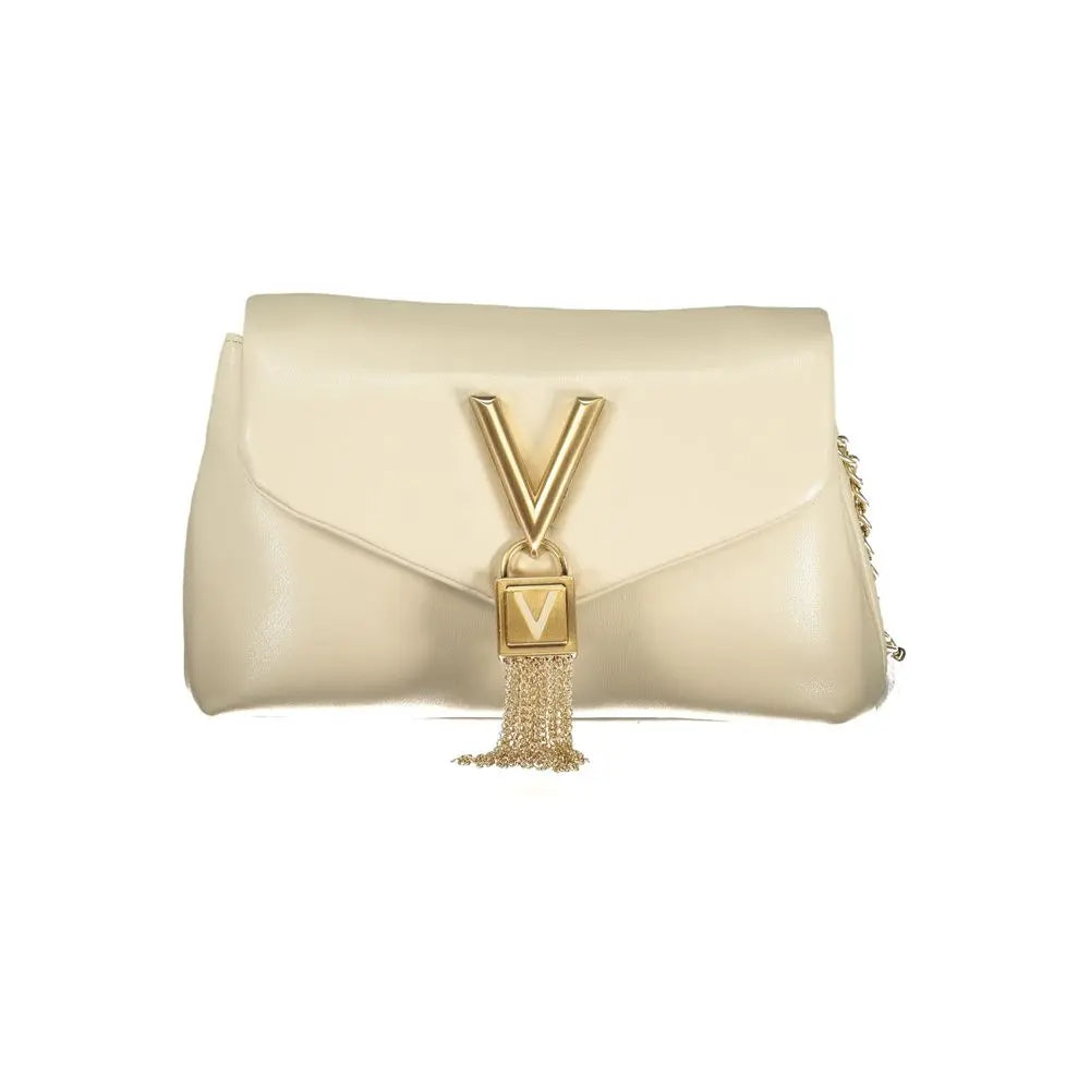 Mario Valentino Beigefarbene Polyethylen-Handtasche Mario Valentino