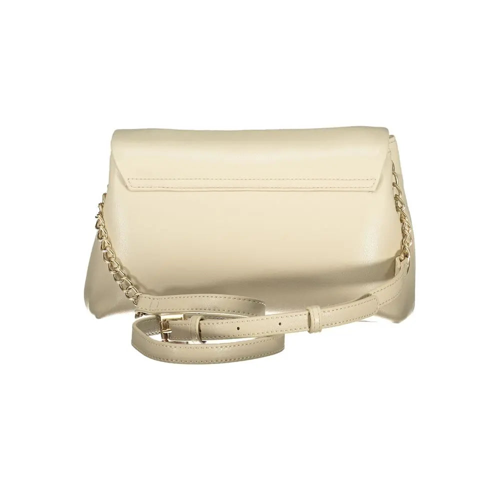 Mario Valentino Beigefarbene Polyethylen-Handtasche Mario Valentino