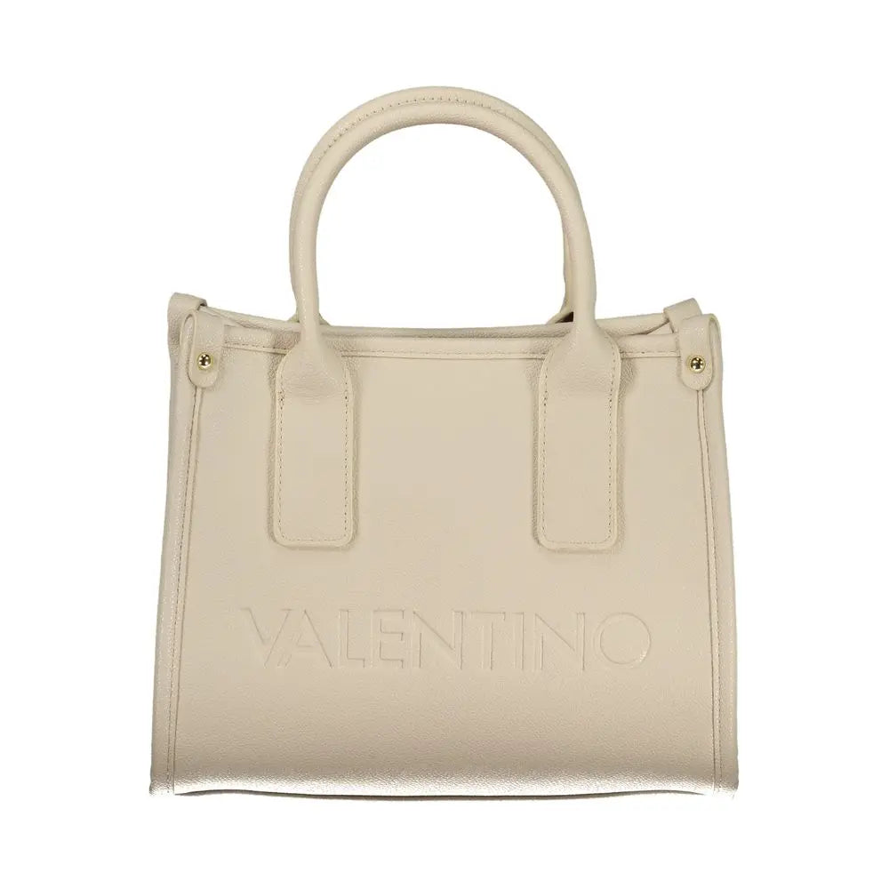 Mario Valentino Beigefarbene Polyethylen-Handtasche Mario Valentino