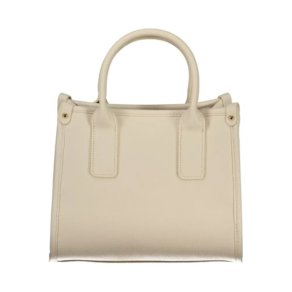 Mario Valentino Beigefarbene Polyethylen-Handtasche Mario Valentino