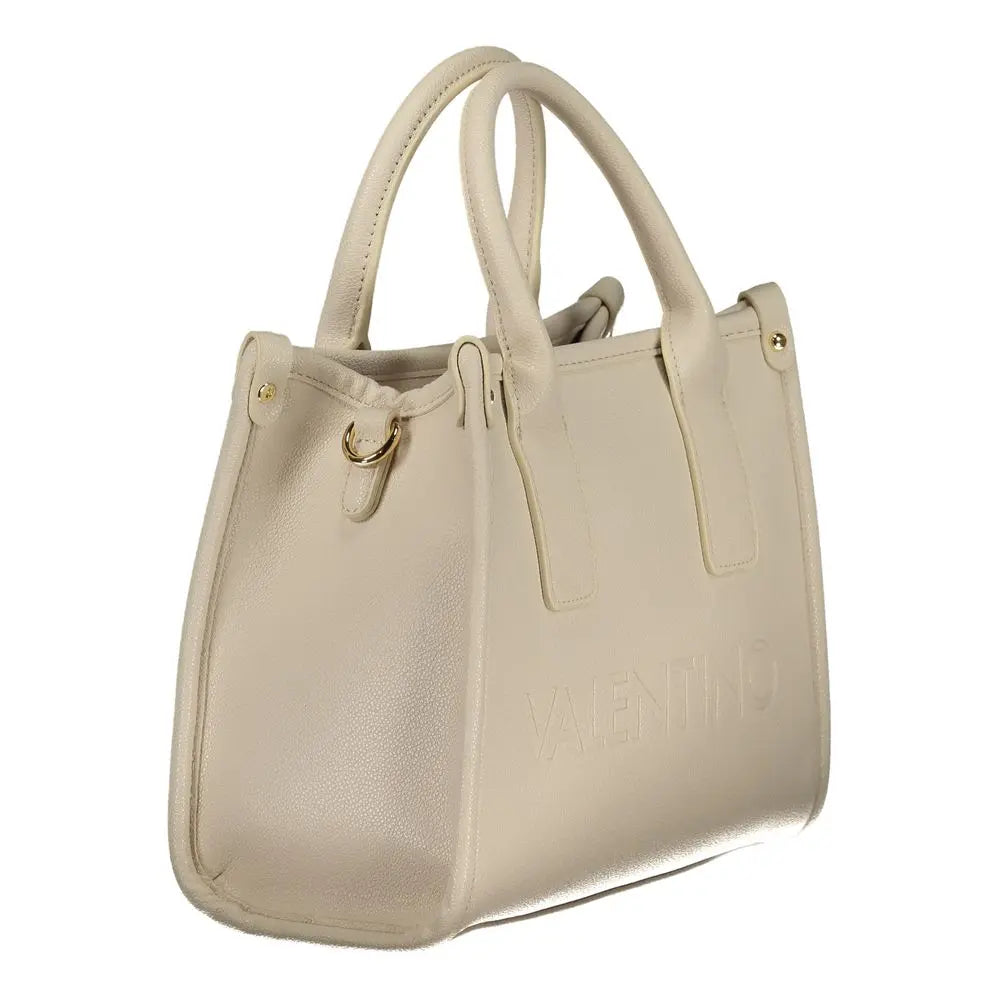 Mario Valentino Beigefarbene Polyethylen-Handtasche Mario Valentino