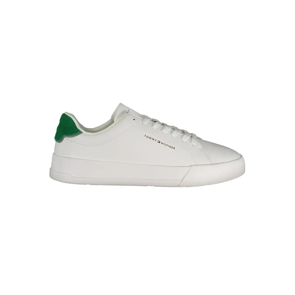 Tommy Hilfiger Weißer Polyester-Sneaker Tommy Hilfiger