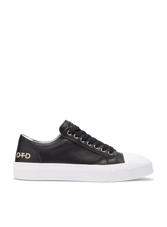 Leather Low-Top Sneaker (Black) OTD – ON THIS DAY