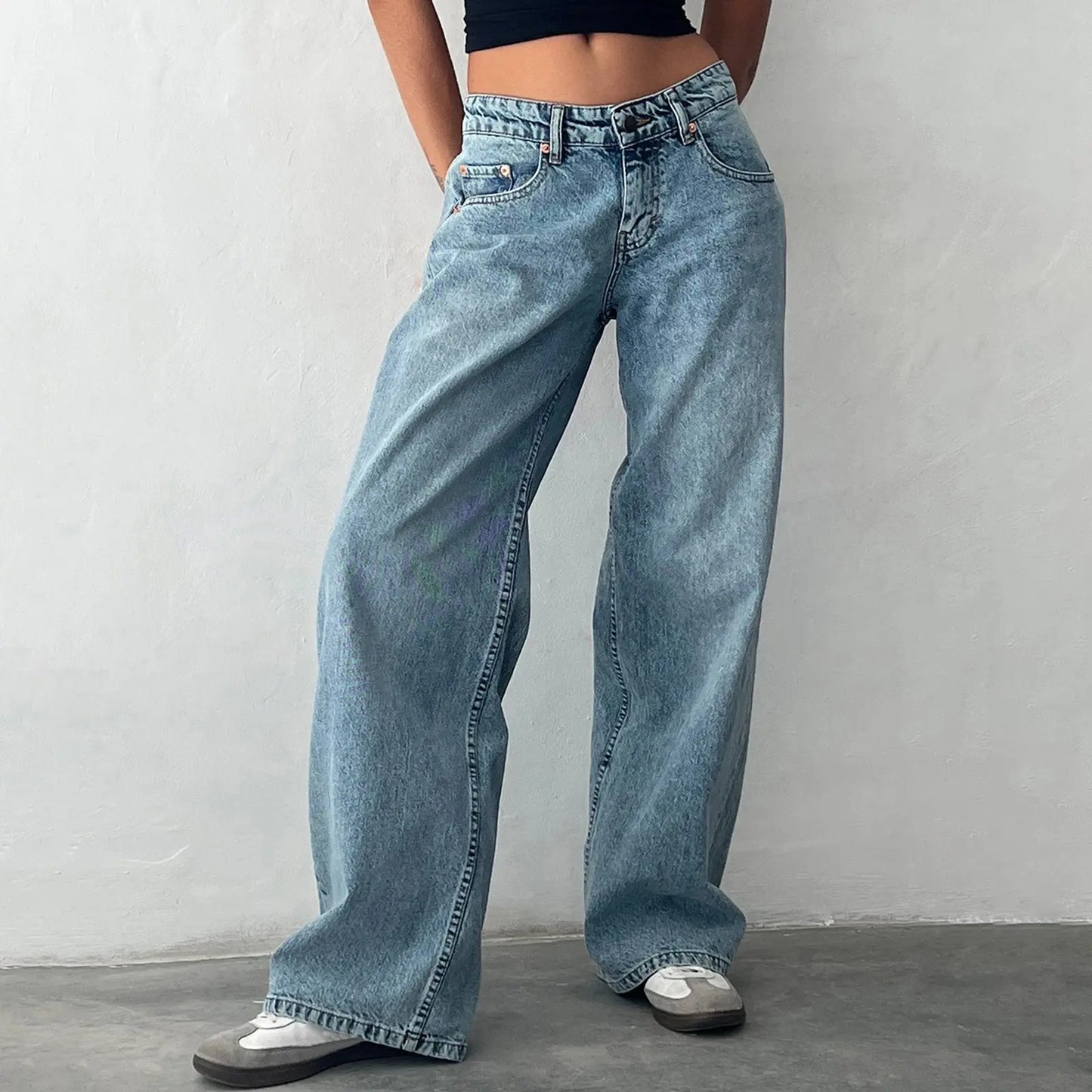 Baggy-Jeans für Damen, RUZARO