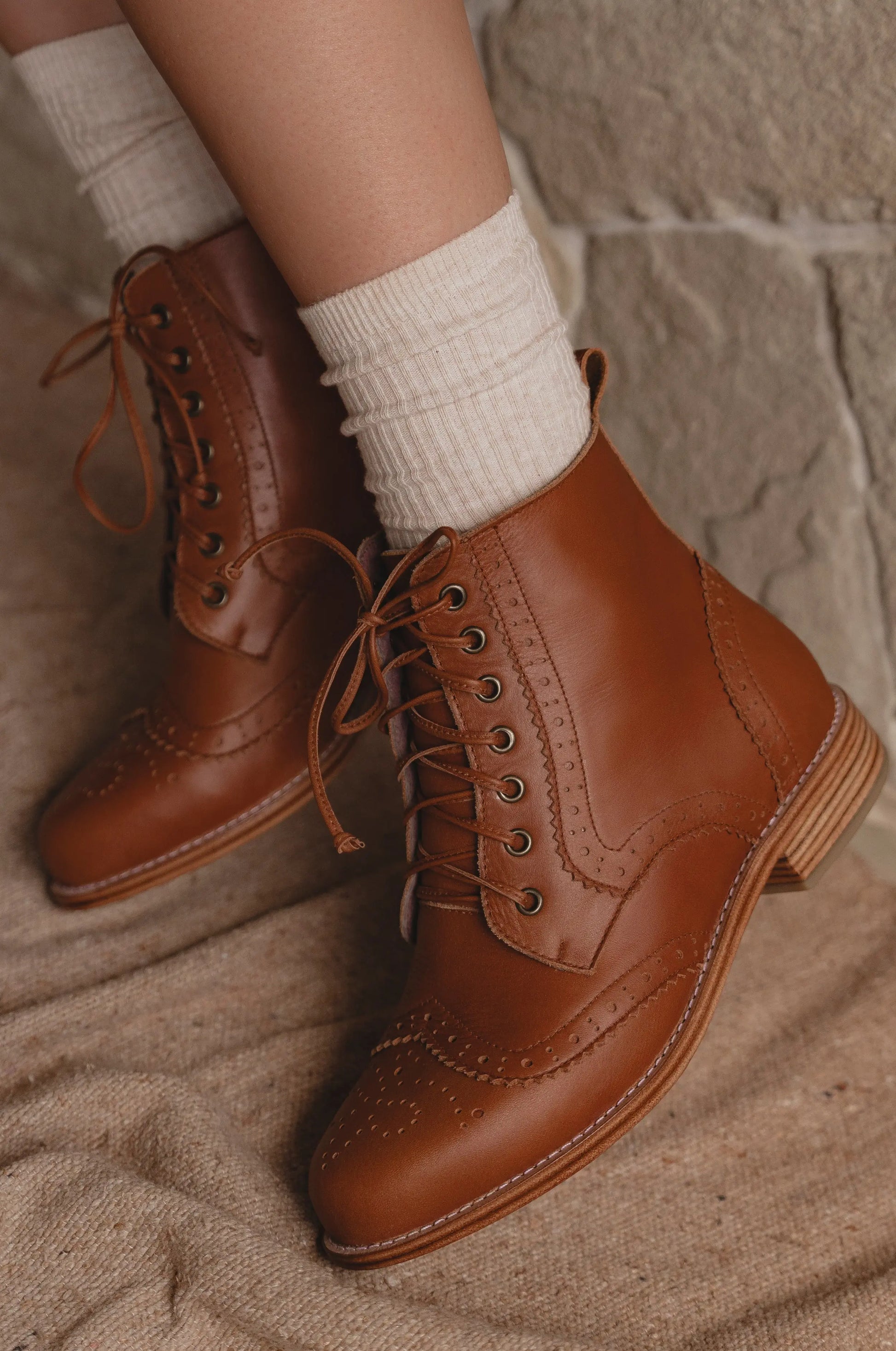 Salstice Brogue Leather Boots-2