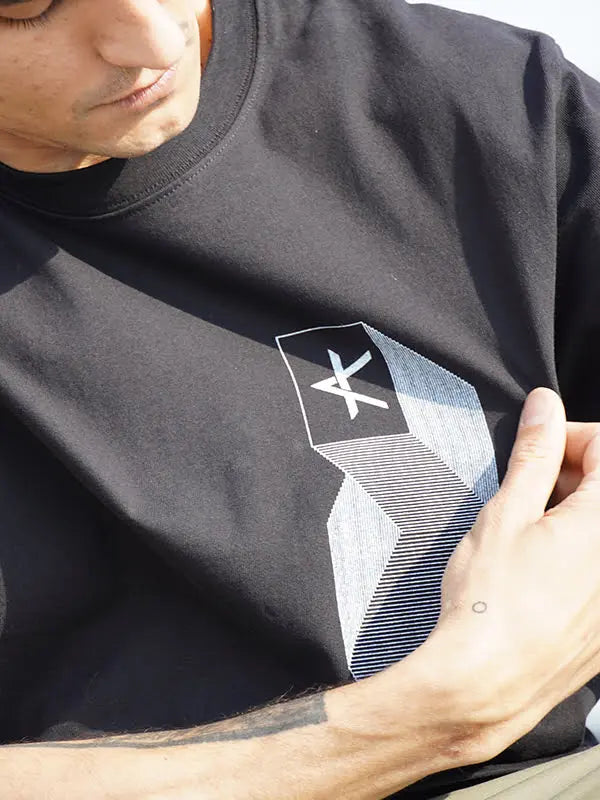 T-Shirt Dekki - Black Kanten