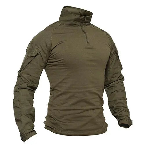 Tactical T-shirts Military Clothing Summer Long Sleeve Army Combat T-shirts Camouflage Airsoft tshirts Hunt Fish Tees-4
