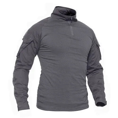 Tactical T-shirts Military Clothing Summer Long Sleeve Army Combat T-shirts Camouflage Airsoft tshirts Hunt Fish Tees-10