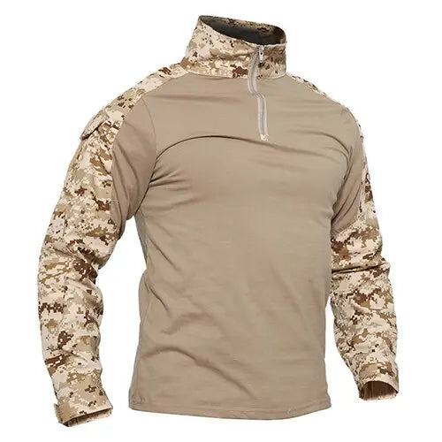 Tactical T-shirts Military Clothing Summer Long Sleeve Army Combat T-shirts Camouflage Airsoft tshirts Hunt Fish Tees-8