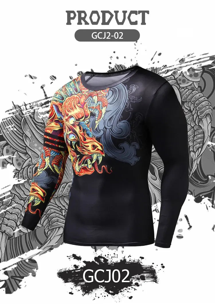 Funny T Shirts Chinese Style Dragon 3d T Shirt Fashion Hip Hop Party Brand Clothing Men Plus Fitness Clothing-4