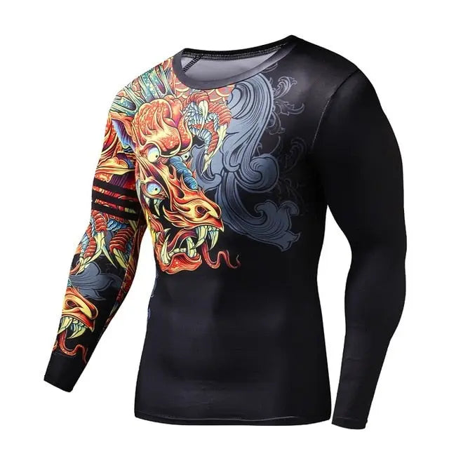 Funny T Shirts Chinese Style Dragon 3d T Shirt Fashion Hip Hop Party Brand Clothing Men Plus Fitness Clothing-5