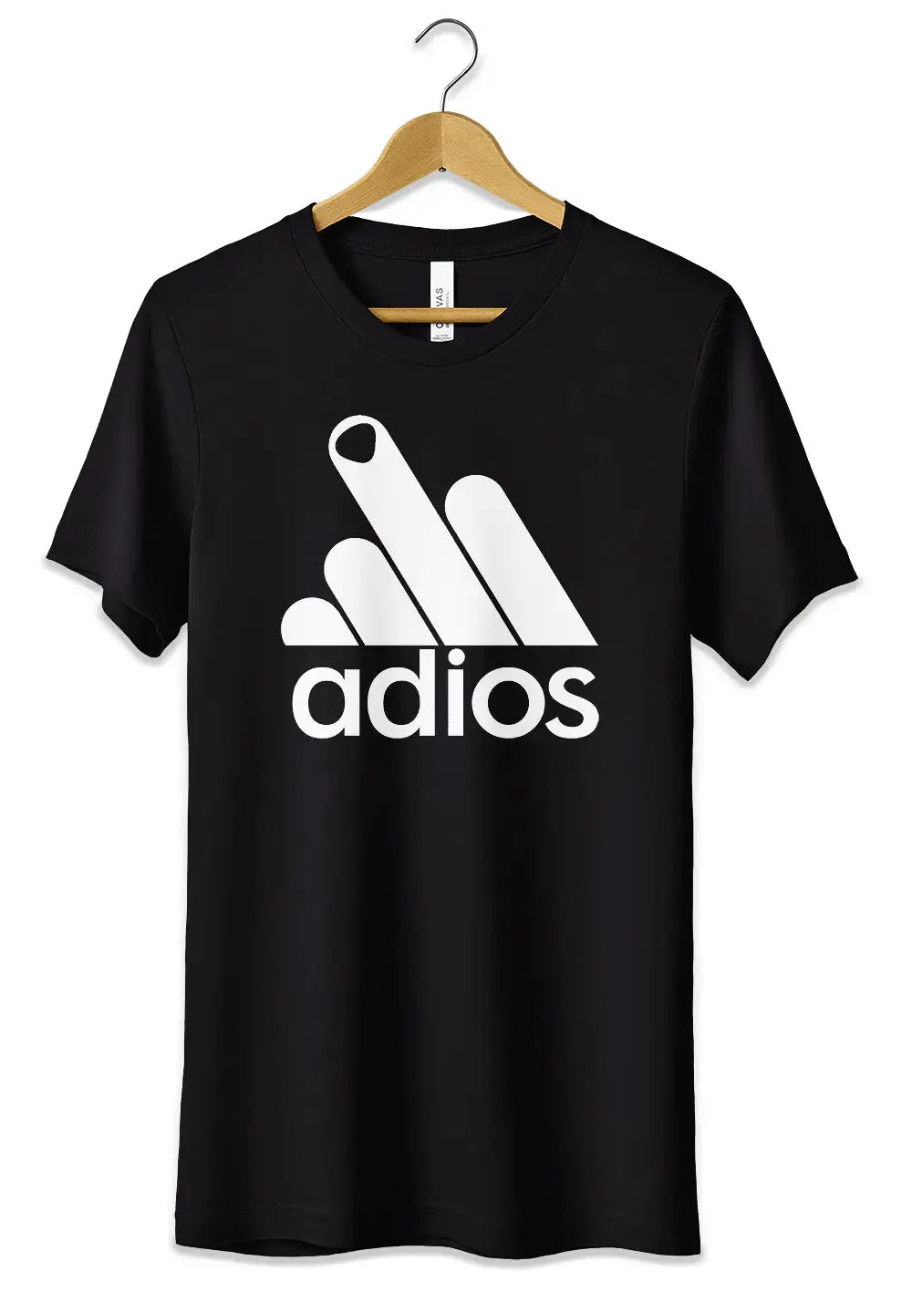 T-Shirt Maglietta Adios Parodia Divertente Adidas-1